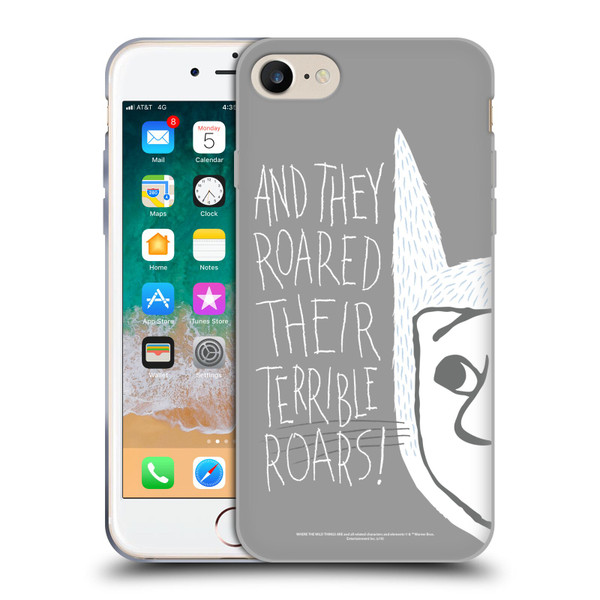 Where the Wild Things Are Literary Graphics Terrible Roars Soft Gel Case for Apple iPhone 7 / 8 / SE 2020 & 2022