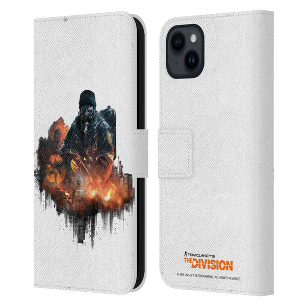 Tom Clancy's The Division Factions Cleaners Leather Book Wallet Case Cover For Apple iPhone 15 Plus