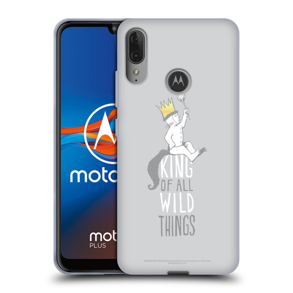 Where the Wild Things Are Literary Graphics King Soft Gel Case for Motorola Moto E6 Plus