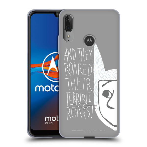 Where the Wild Things Are Literary Graphics Terrible Roars Soft Gel Case for Motorola Moto E6 Plus