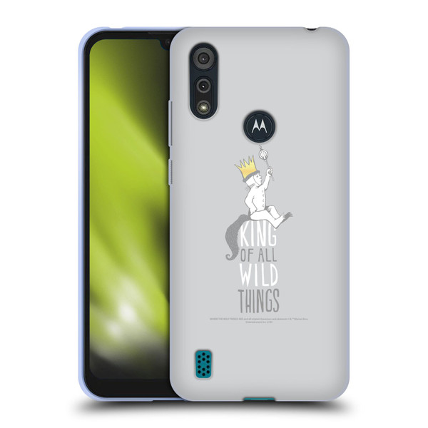 Where the Wild Things Are Literary Graphics King Soft Gel Case for Motorola Moto E6s (2020)