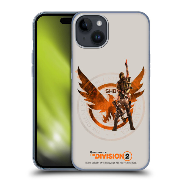 Tom Clancy's The Division 2 Characters Female Agent 2 Soft Gel Case for Apple iPhone 15 Plus