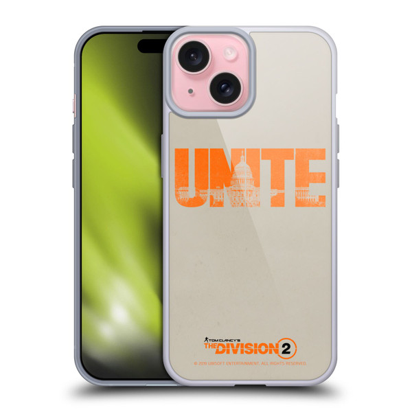 Tom Clancy's The Division 2 Key Art Unite Soft Gel Case for Apple iPhone 15