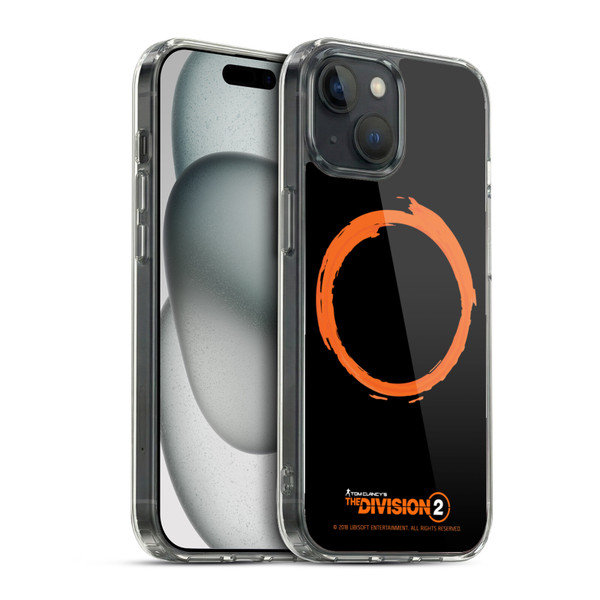 Tom Clancy's The Division 2 Logo Art Ring Soft Gel Case for Apple iPhone 15 & MagSafe