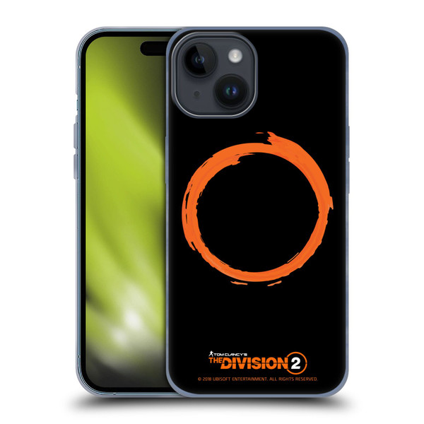 Tom Clancy's The Division 2 Logo Art Ring Soft Gel Case for Apple iPhone 15