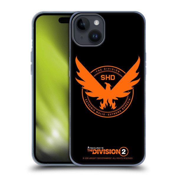 Tom Clancy's The Division 2 Logo Art Phoenix Soft Gel Case for Apple iPhone 15 Plus