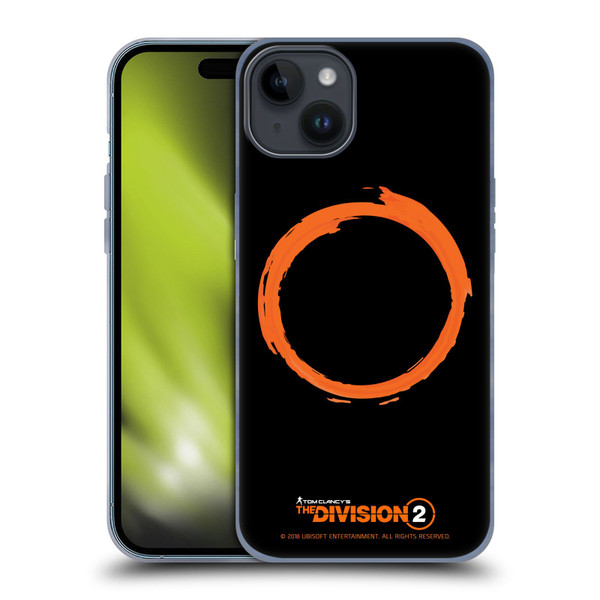 Tom Clancy's The Division 2 Logo Art Ring Soft Gel Case for Apple iPhone 15 Plus
