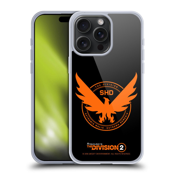 Tom Clancy's The Division 2 Logo Art Phoenix Soft Gel Case for Apple iPhone 15 Pro Max