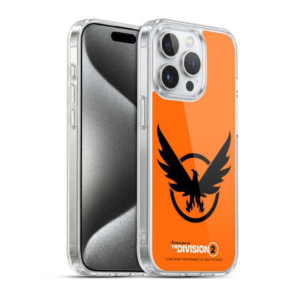 Tom Clancy's The Division 2 Logo Art Phoenix 2 Soft Gel Case for Apple iPhone 15 Pro & MagSafe
