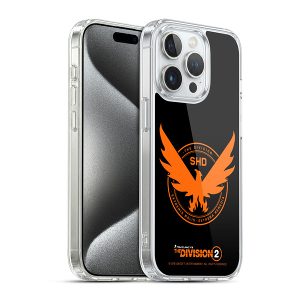 Tom Clancy's The Division 2 Logo Art Phoenix Soft Gel Case for Apple iPhone 15 Pro & MagSafe
