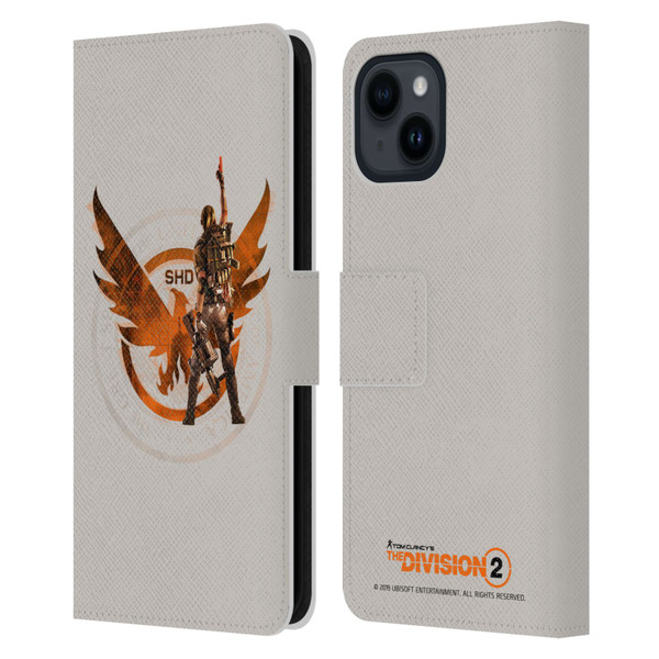 Tom Clancy's The Division 2 Characters Female Agent 2 Leather Book Wallet Case Cover For Apple iPhone 15