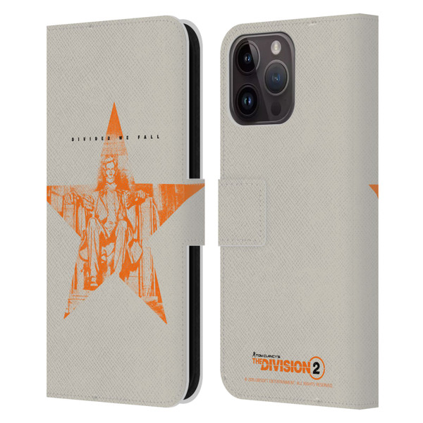 Tom Clancy's The Division 2 Key Art Lincoln Leather Book Wallet Case Cover For Apple iPhone 15 Pro Max