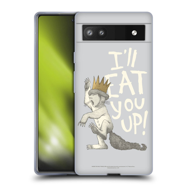 Where the Wild Things Are Literary Graphics Eat You Up Soft Gel Case for Google Pixel 6a