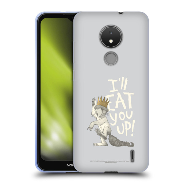 Where the Wild Things Are Literary Graphics Eat You Up Soft Gel Case for Nokia C21