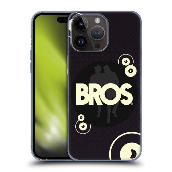 BROS Logo Art Retro Soft Gel Case for Apple iPhone 15 Pro Max