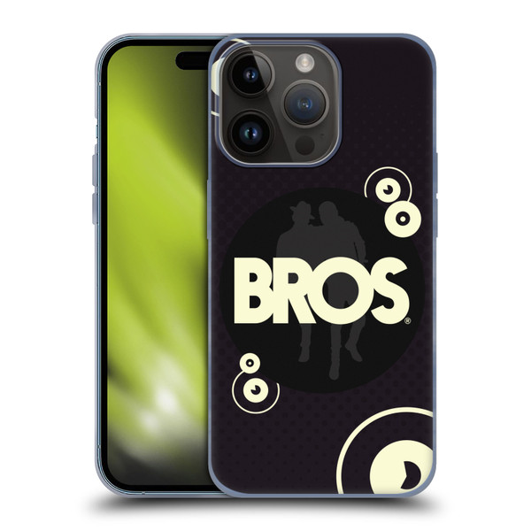 BROS Logo Art Retro Soft Gel Case for Apple iPhone 15 Pro