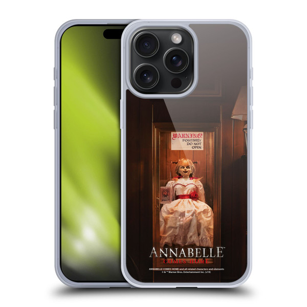 Annabelle Comes Home Doll Photography Do Not Open Soft Gel Case for Apple iPhone 15 Pro Max