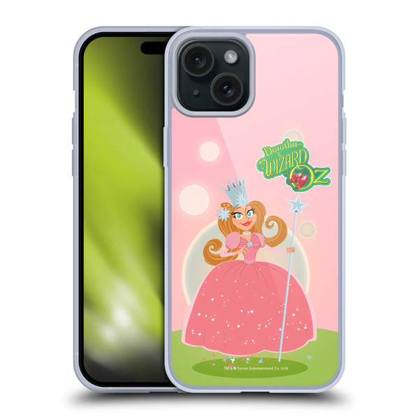 Dorothy and the Wizard of Oz Graphics Glinda Soft Gel Case for Apple iPhone 15 Plus