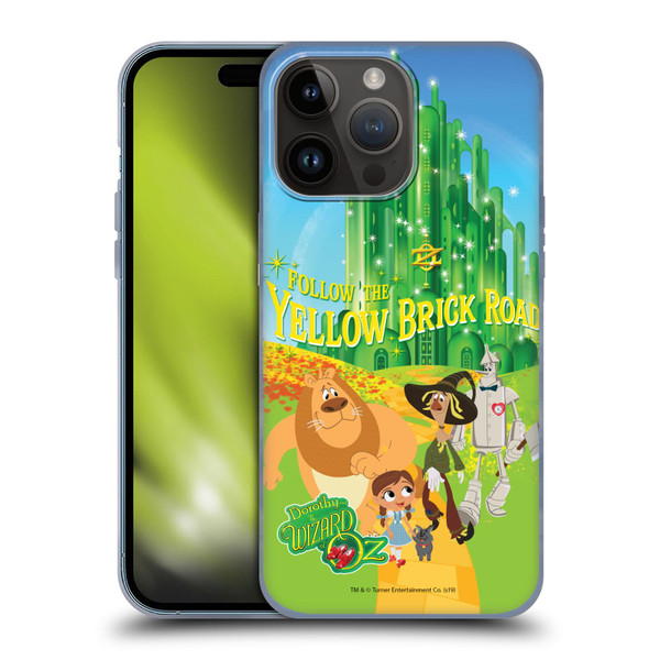 Dorothy and the Wizard of Oz Graphics Yellow Brick Road Soft Gel Case for Apple iPhone 15 Pro Max