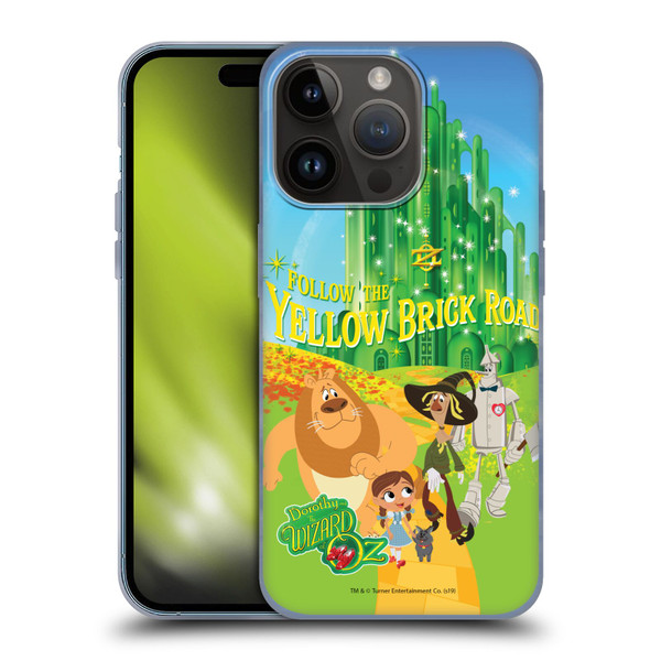Dorothy and the Wizard of Oz Graphics Yellow Brick Road Soft Gel Case for Apple iPhone 15 Pro