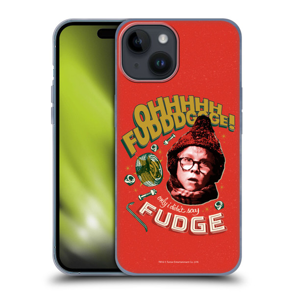 A Christmas Story Composed Art Oh Fudge Soft Gel Case for Apple iPhone 15