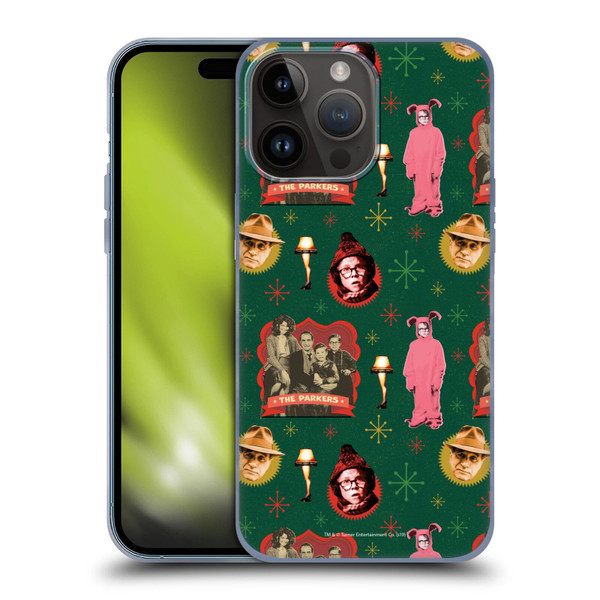 A Christmas Story Composed Art Alfie Family Pattern Soft Gel Case for Apple iPhone 15 Pro Max