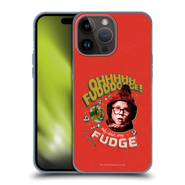 A Christmas Story Composed Art Oh Fudge Soft Gel Case for Apple iPhone 15 Pro Max