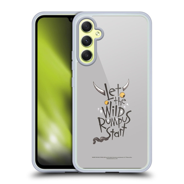 Where the Wild Things Are Literary Graphics Rumpus Soft Gel Case for Samsung Galaxy A34 5G