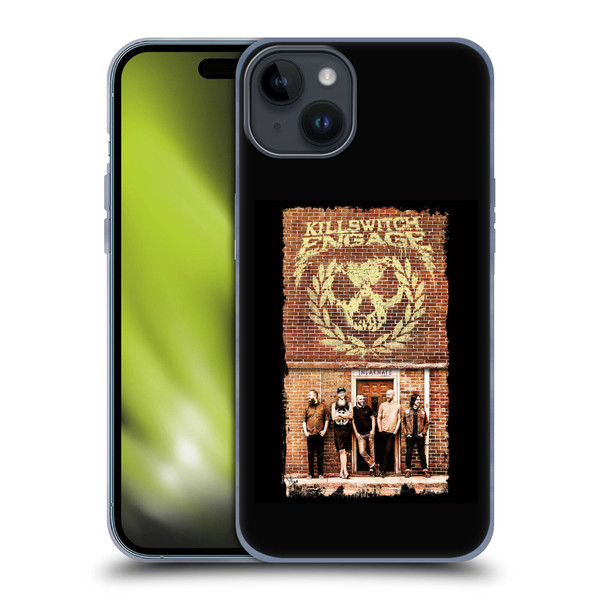Killswitch Engage Band Art Brick Wall Soft Gel Case for Apple iPhone 15 Plus