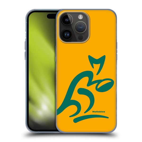 Australia National Rugby Union Team Crest Oversized Soft Gel Case for Apple iPhone 15 Pro Max