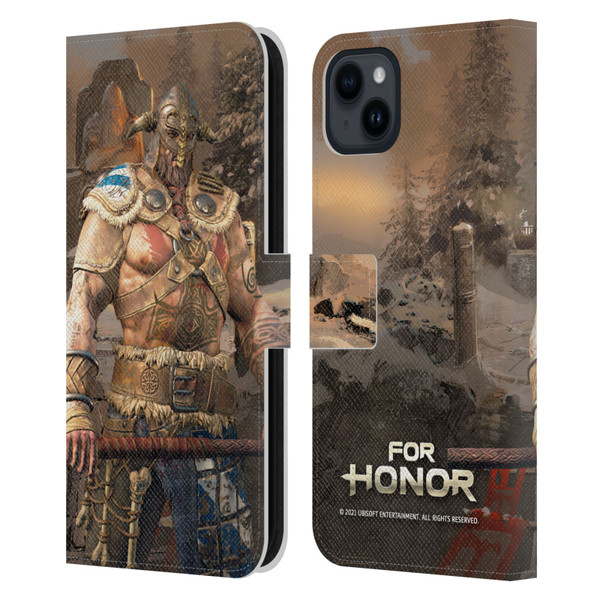 For Honor Characters Raider Leather Book Wallet Case Cover For Apple iPhone 15 Plus