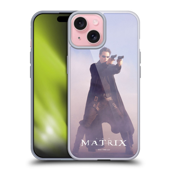 The Matrix Key Art Neo 2 Soft Gel Case for Apple iPhone 15