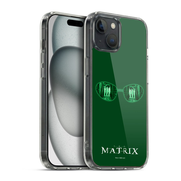 The Matrix Key Art Glass Soft Gel Case for Apple iPhone 15 Plus & MagSafe