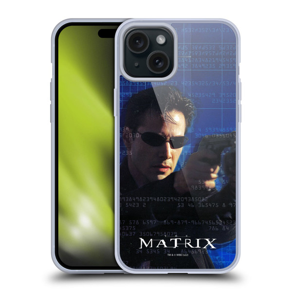 The Matrix Key Art Neo 1 Soft Gel Case for Apple iPhone 15 Plus