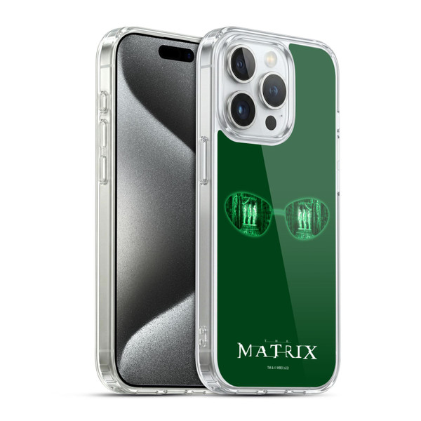 The Matrix Key Art Glass Soft Gel Case for Apple iPhone 15 Pro & MagSafe