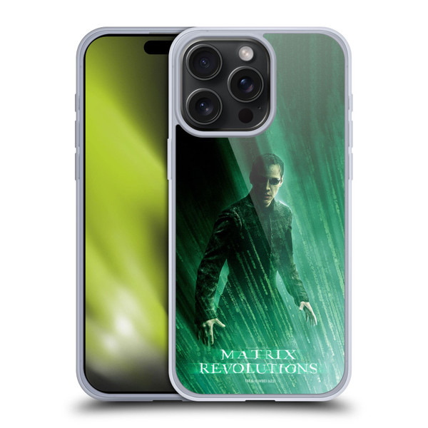 The Matrix Revolutions Key Art Neo 3 Soft Gel Case for Apple iPhone 15 Pro Max