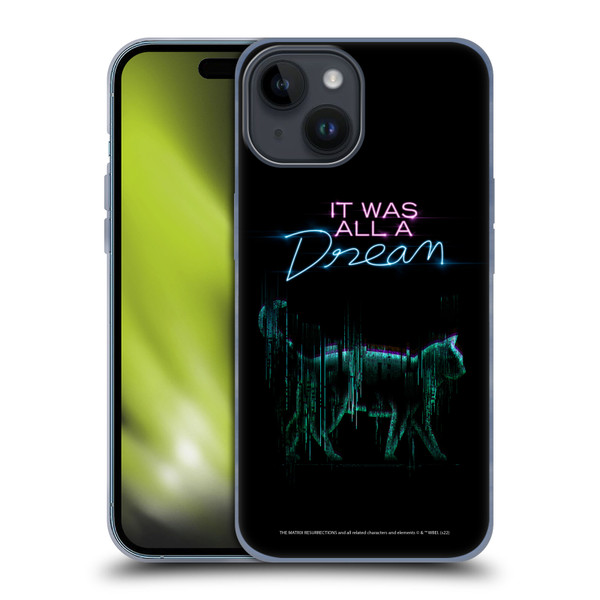 The Matrix Resurrections Key Art It Was All A Dream Soft Gel Case for Apple iPhone 15