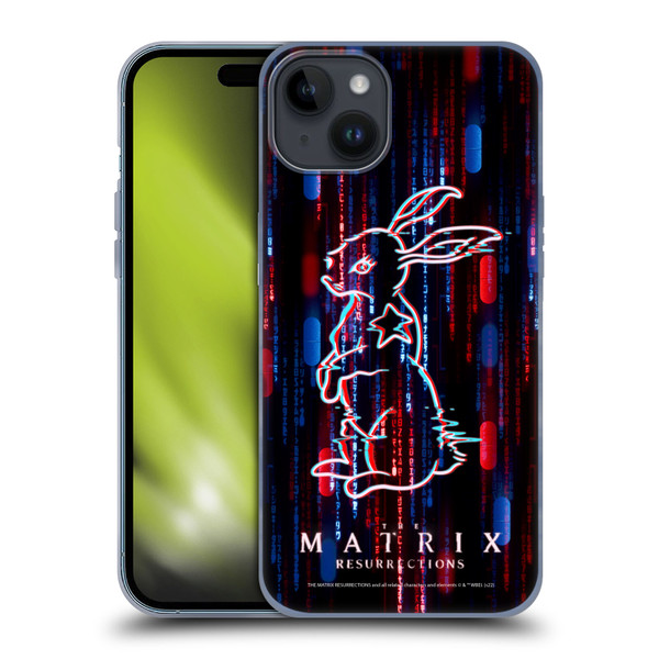 The Matrix Resurrections Key Art Choice Is An Illusion Soft Gel Case for Apple iPhone 15 Plus