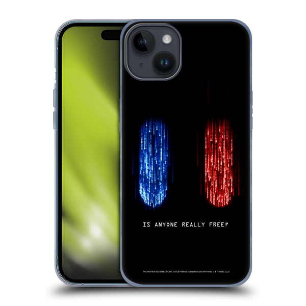The Matrix Resurrections Key Art Is Anyone Really Free Soft Gel Case for Apple iPhone 15 Plus