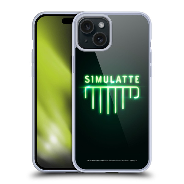 The Matrix Resurrections Key Art Simulatte Soft Gel Case for Apple iPhone 15 Plus