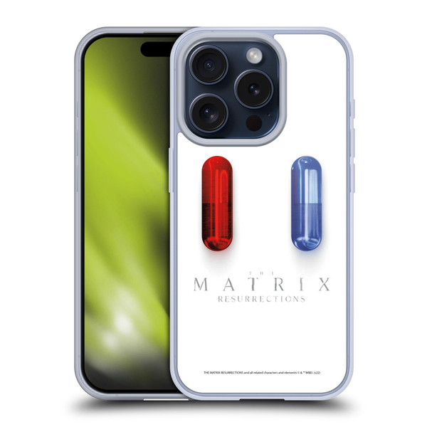 The Matrix Resurrections Key Art Poster Soft Gel Case for Apple iPhone 15 Pro