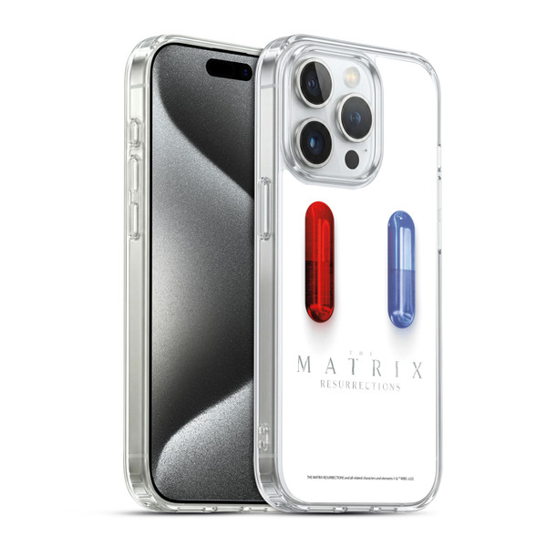 The Matrix Resurrections Key Art Poster Soft Gel Case for Apple iPhone 15 Pro & MagSafe