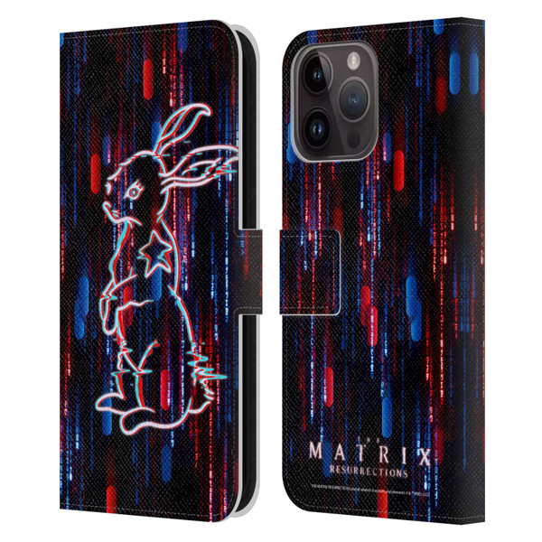 The Matrix Resurrections Key Art Choice Is An Illusion Leather Book Wallet Case Cover For Apple iPhone 15 Pro Max