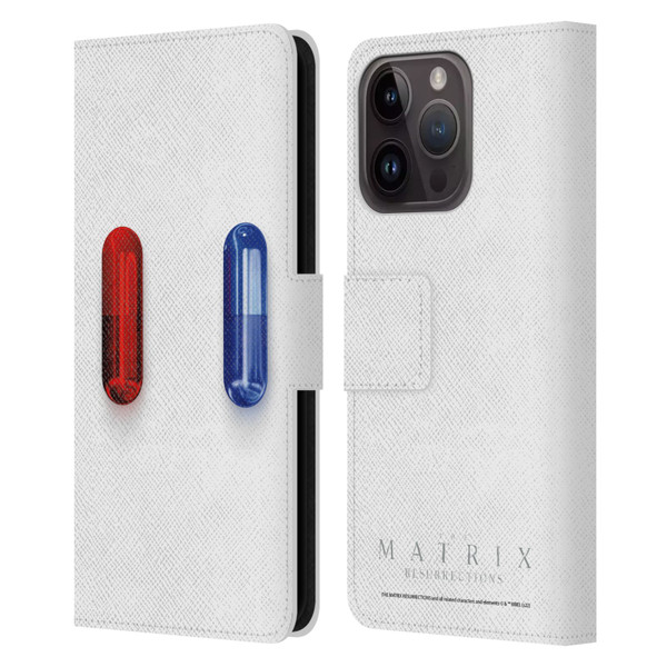 The Matrix Resurrections Key Art Poster Leather Book Wallet Case Cover For Apple iPhone 15 Pro