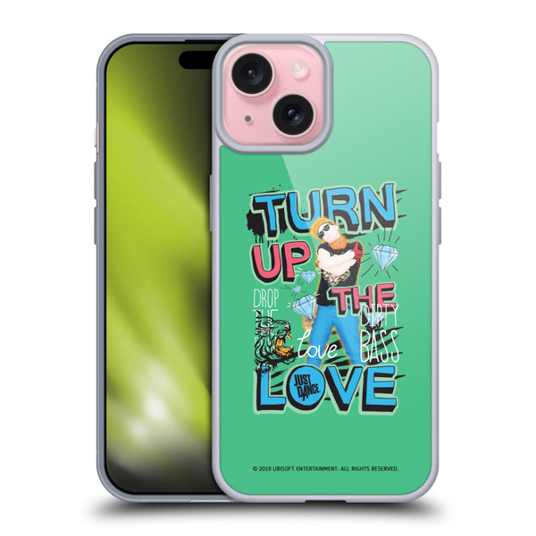 Just Dance Artwork Compositions Drop The Beat Soft Gel Case for Apple iPhone 15