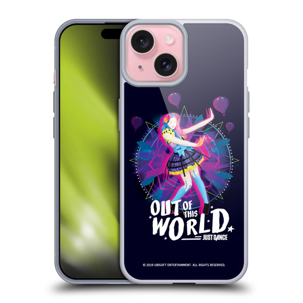 Just Dance Artwork Compositions Out Of This World Soft Gel Case for Apple iPhone 15