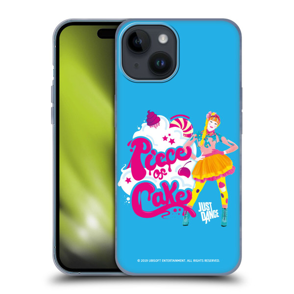 Just Dance Artwork Compositions Piece Of Cake Soft Gel Case for Apple iPhone 15