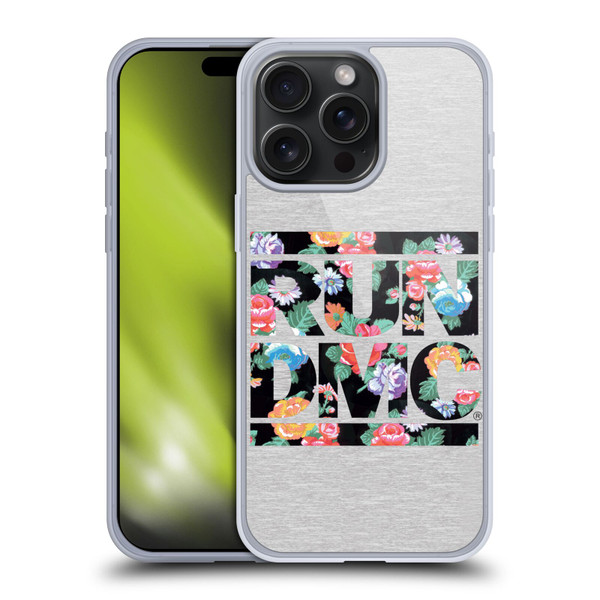 Run-D.M.C. Key Art Floral Soft Gel Case for Apple iPhone 15 Pro Max