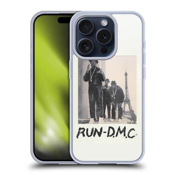 Run-D.M.C. Key Art Polaroid Soft Gel Case for Apple iPhone 15 Pro