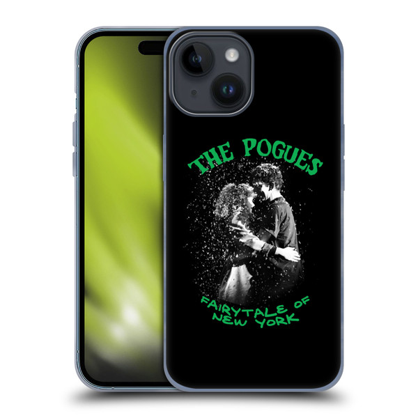 The Pogues Graphics Fairytale Of The New York Soft Gel Case for Apple iPhone 15